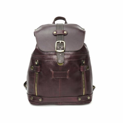 фото Рюкзак kalinovskaya, фактура гладкая, бордовый, коричневый