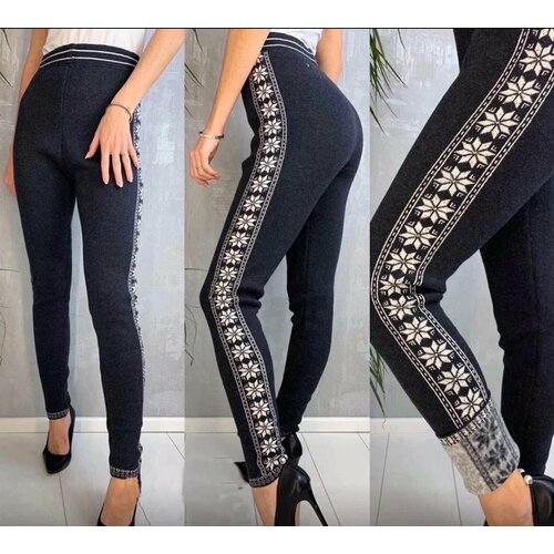 Легинсы  BUN, размер 56, черный, серый