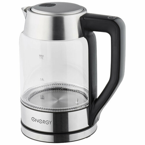 Чайник электрический 17Л 1850-2200ВТ диск стекло подсветка сенсор УПР 5 УР УСТ темпчерн ENERGY 429900₽