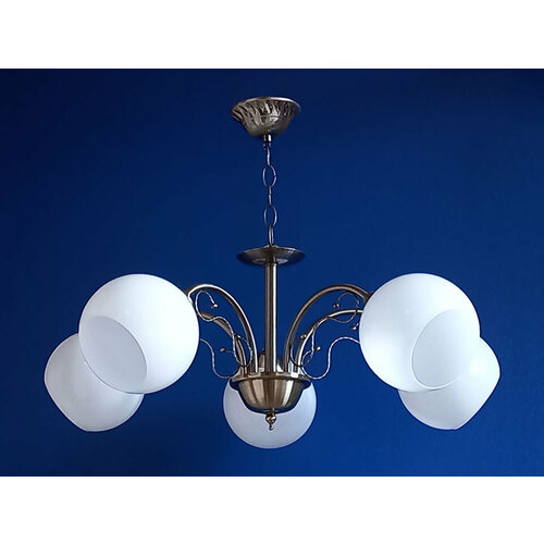 Люстра подвесная LS 457/5 цвет бронза