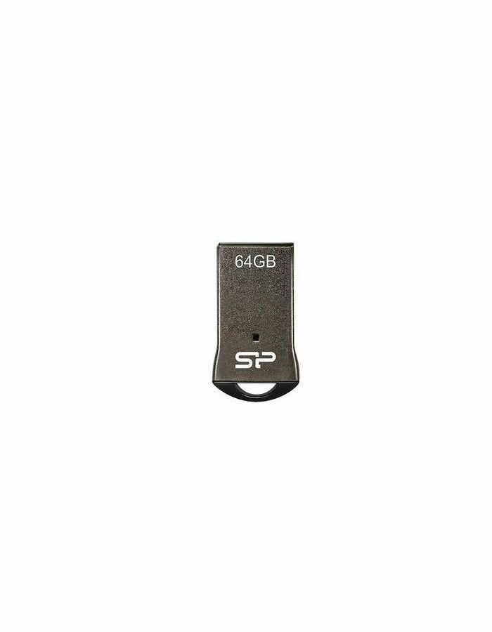 Флешка Silicon Power 64Gb Touch T01 SP064GBUF2T01V1K USB2.0 черный/серебристый