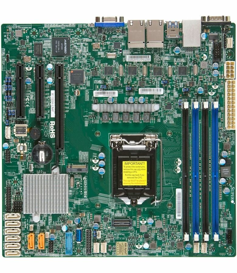 Материнская плата Supermicro MBD-X11SSH-LN4F-B Socket 1151