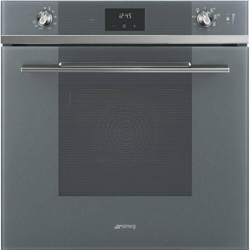 Многофункциональный духовой шкаф Smeg SO6100S2S 60 см 6 функций серое стекло 10999000₽