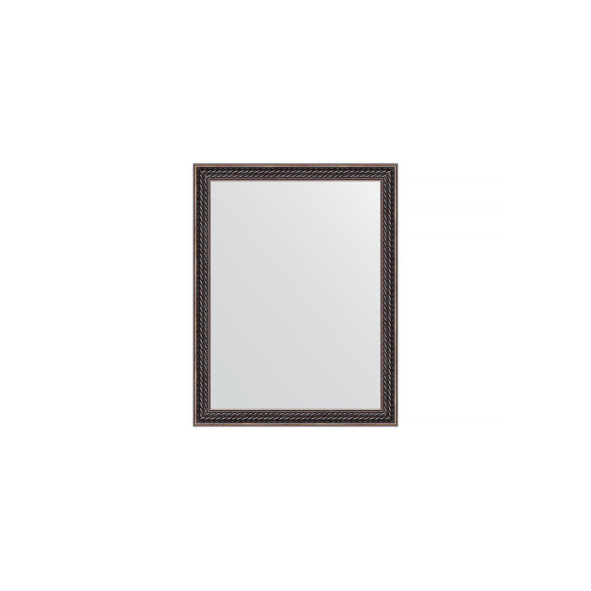 Зеркало настенное EVOFORM в багетной раме витой махагон, 35х45 см, для гостиной, прихожей, кабинета, спальни и ванной комнаты, BY 1328