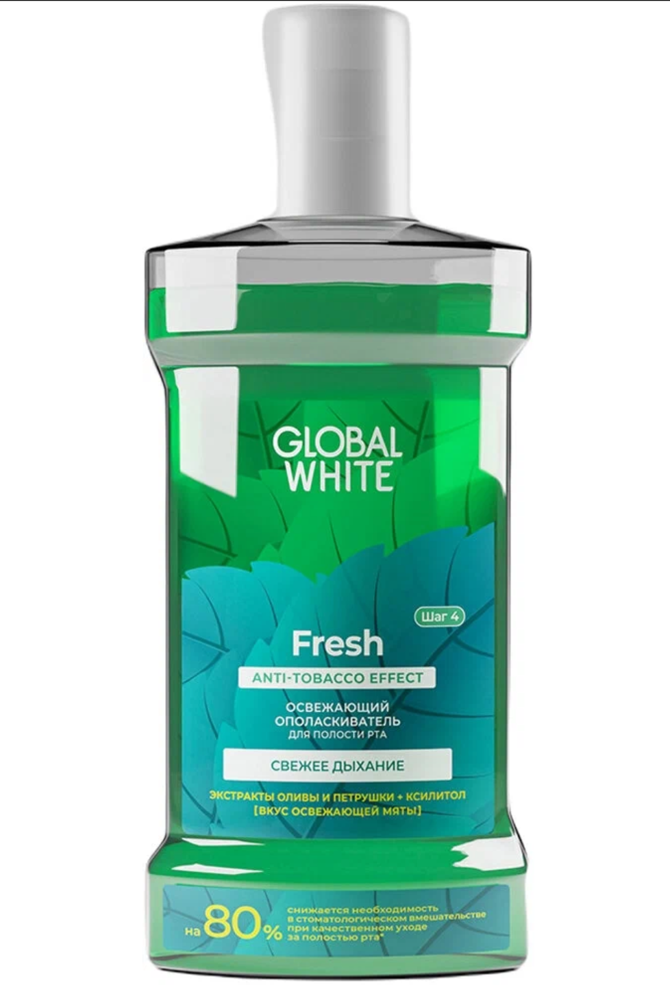 Global White Ополаскиватель Fresh, 300 мл, мята