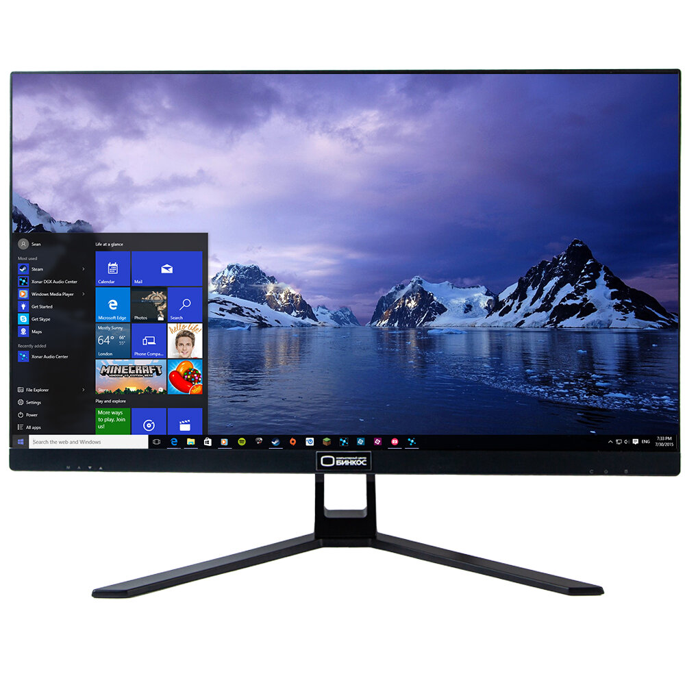 Моноблок бинкос MONO 27" (Intel Core i5-12400 (2.5 ГГц), 16Gb DDR4, 512Gb SSD, W10 PRO), черный