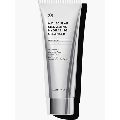 ALLIES OF SKIN Молекулярное очищающее средство для лица с аминокислотами шелка Molecular Silk Amino Hydrating Cleanser