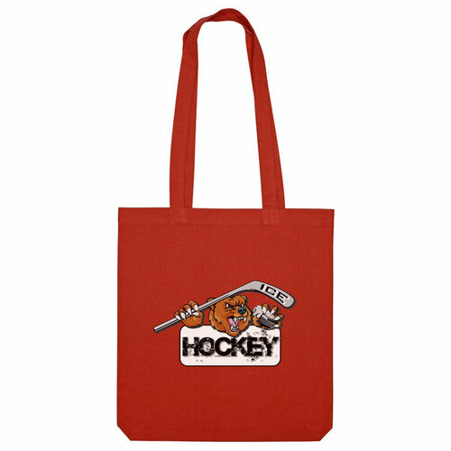 Сумка шоппер Us Basic, красный настольный хоккей чемпионы hockey