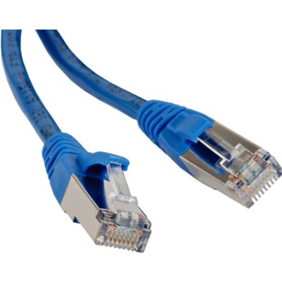 Патч-корд Hyperline PC-LPM-STP-RJ45-RJ45-C5e-2M-LSZH-BL F/UTP, экранированный, Cat.5e, LSZH, 2 м, синий