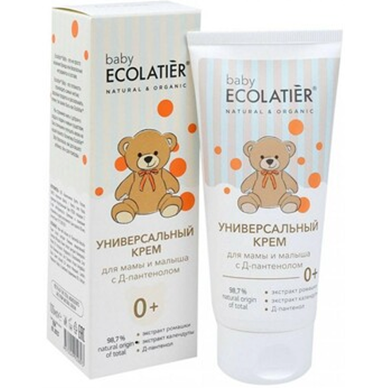 Крем универсальный для мамы и малыша Ecolatier baby Д-пантенолом 0+, 100 мл