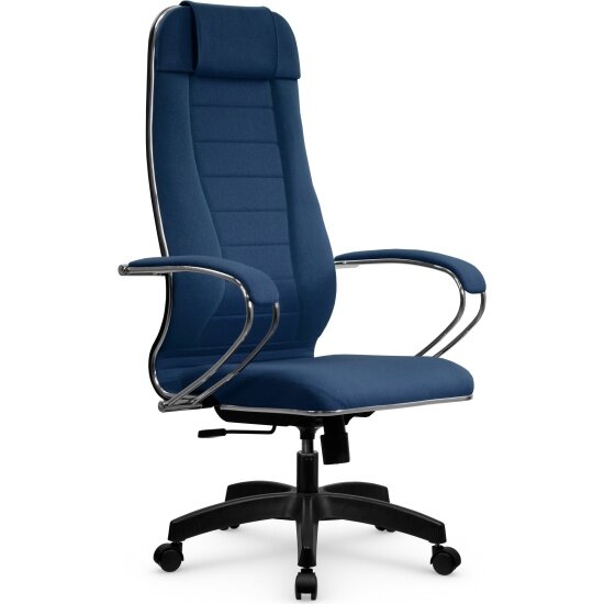 Кресло руководителя Метта B 1m 32PF/подл.127/осн.001 (Рогожка B Синий)