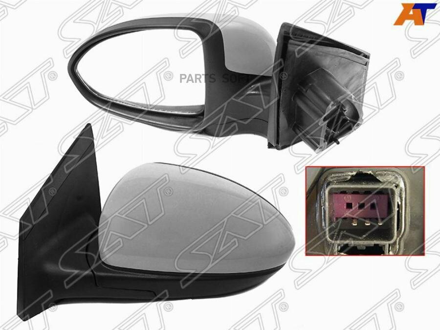 Зеркало Chevrolet Cruze 09-15 (Слева/ Регулировка/ 3 контакта) SAT ST-CV42-940-2 | цена за 1 шт