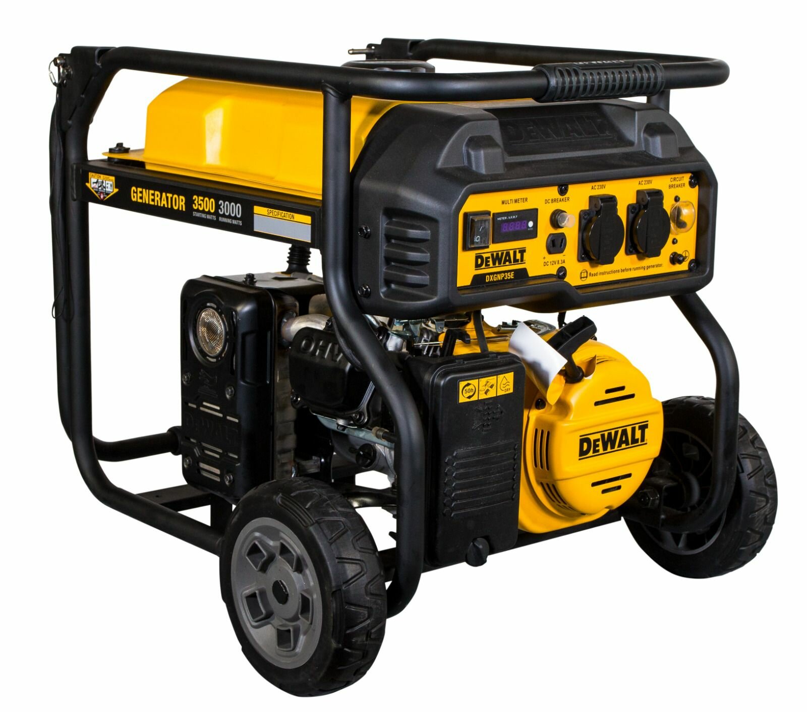 Бензиновый генератор DEWALT, 3500 Вт, 230 В, 223 см , DXGNP35E - фотография № 4