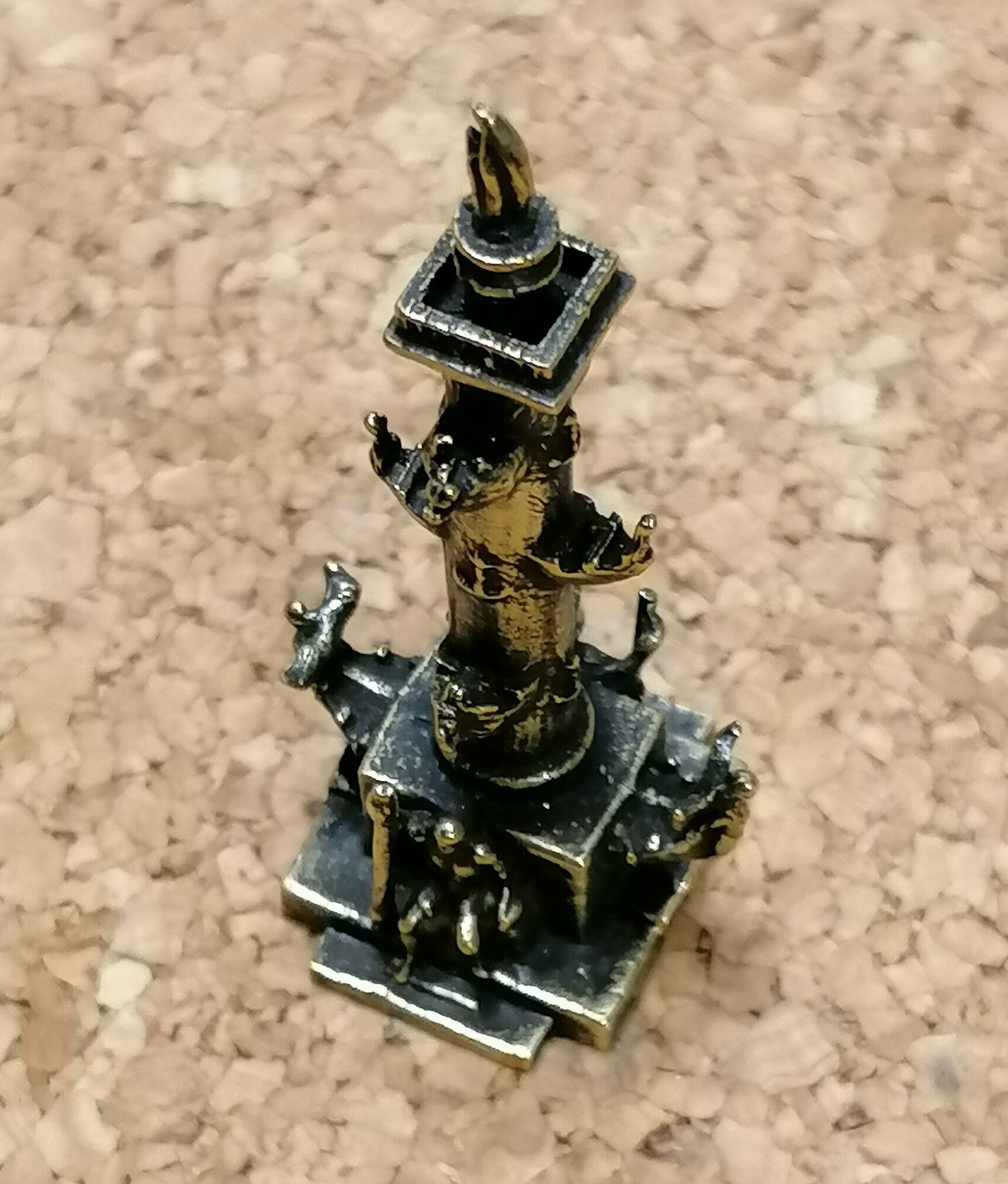 Бронзовая фигурка Ростральная колонна 60 мм — фото 1