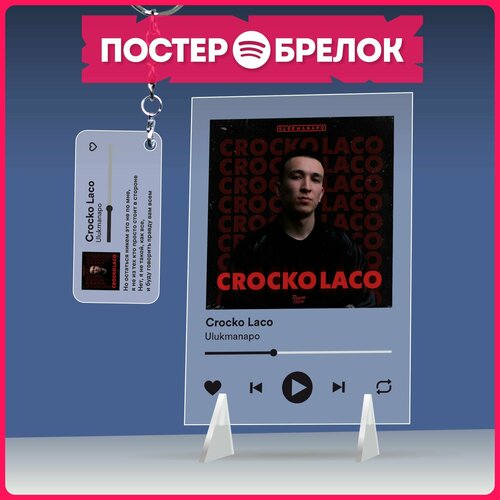 Постеры spotify брелок репер Ulukmanapo подарочный набор