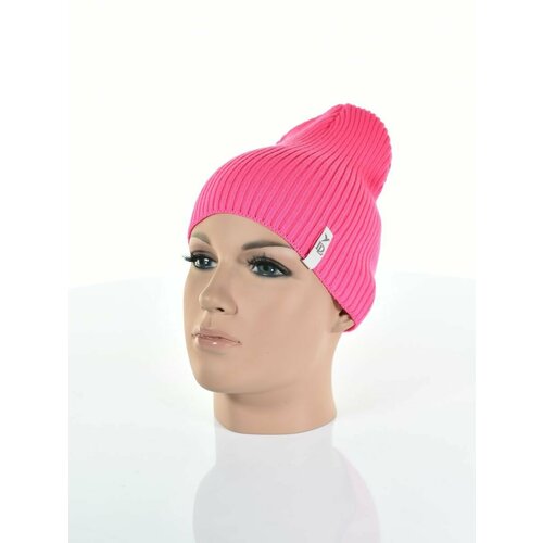 фото Шапка бини , размер 54-56, розовый p&m