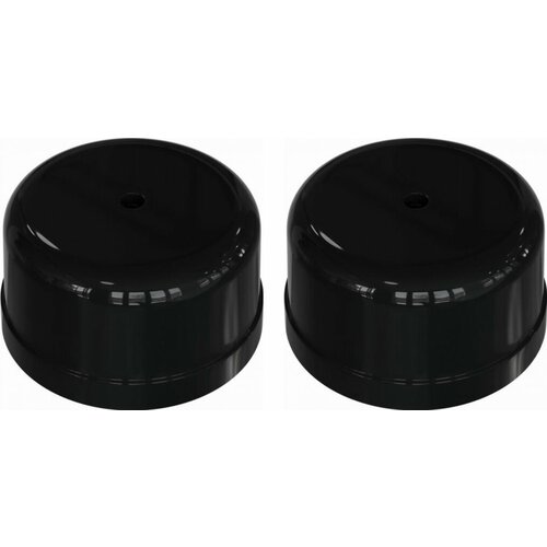 Коробка установочная Мезонинъ Усадьба 78x78 круглая IP20 черная для открытой проводки комплект из 2 шт 494₽