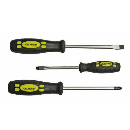 Набор отверток 3 предмета EKTO Хромванадиевая сталь