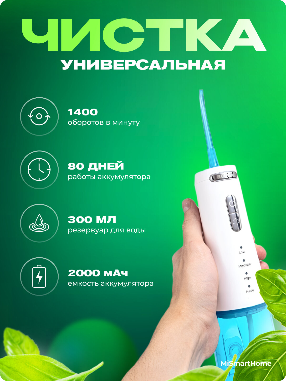 Ирригатор Xiaomi Bomidi D3 Pro (RU) — фото 1