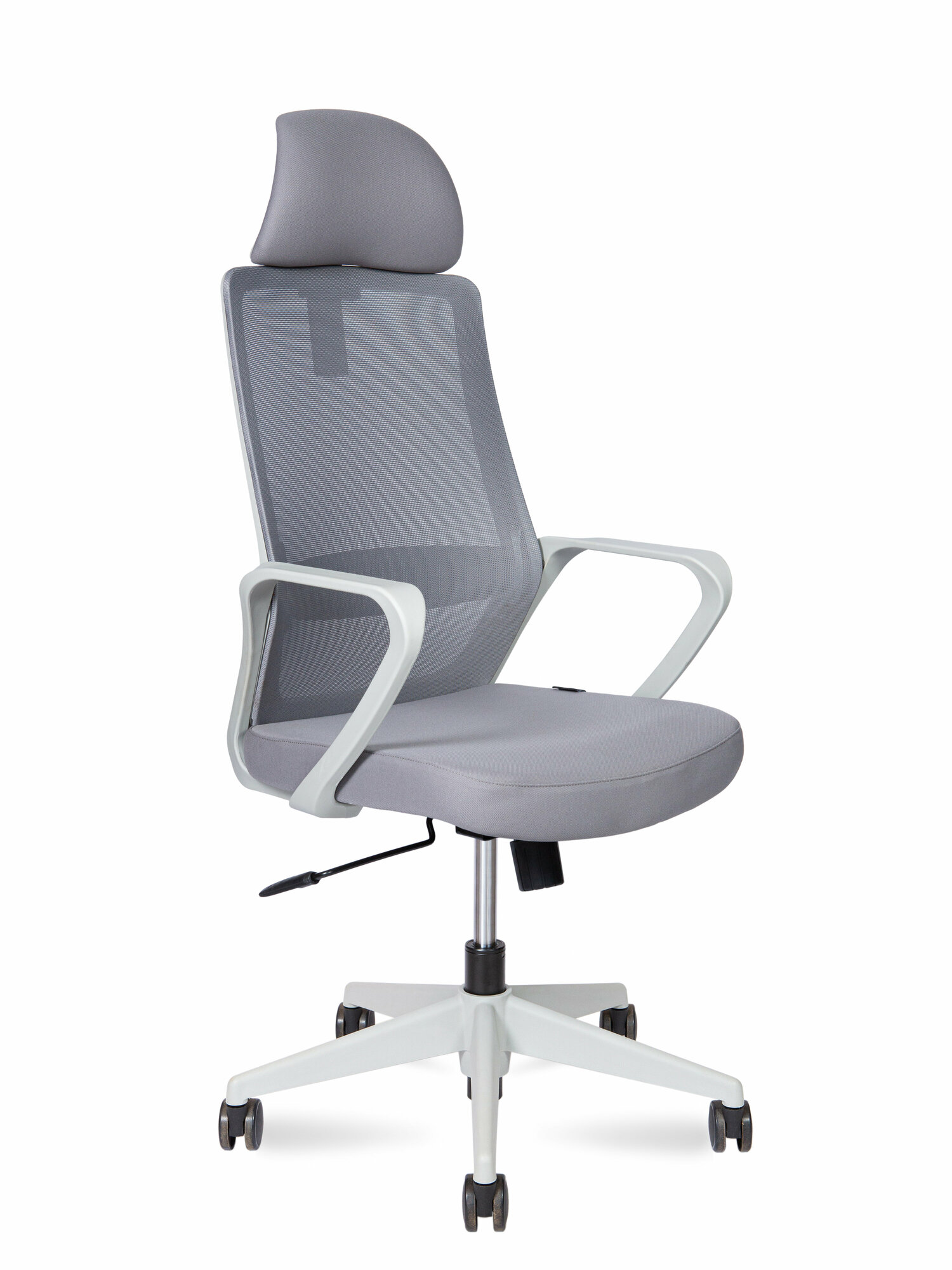 Кресло офисное Norden Pino grey Серый пластик/Серая ткань