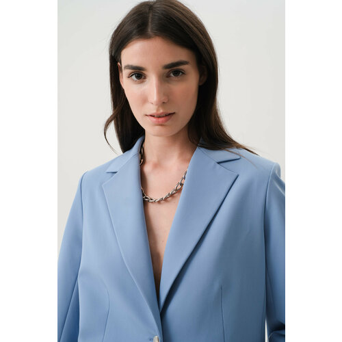 фото Пиджак solovyeva, размер s, голубой