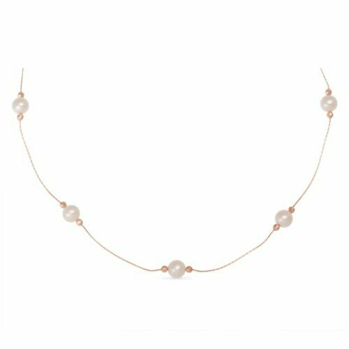 Колье Prima Exclusive, красное золото, 585 проба, жемчуг, длина 50 см.