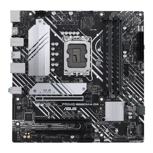 Материнская плата ASUS PRIME B660M-A D4-CSM, LGA1700, B660, 4*DDR4, DP+ 2* HDMI, SATA3 + RAID, Audio, Gb LAN, USB 3.2*6, USB 2.0*6, COM*1 header, LPT*1 header (w/o cable), mATX; 90MB19K0-M1EAYC (PRIME B660M-A D4-CSM) for 400 gpio header adapter header expansion 2x 40pin header designed for coolwell waveshare 400
