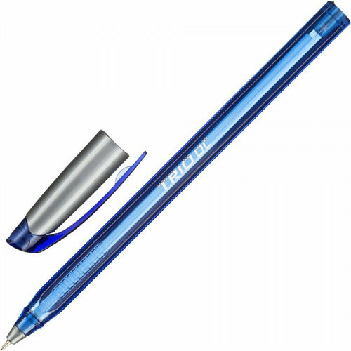 Ручка шариковый прозрачный корпус (Unimax) Trio DC tinted синий, 0,7мм, игла, масло арт.722465. Количество в наборе 20 шт.