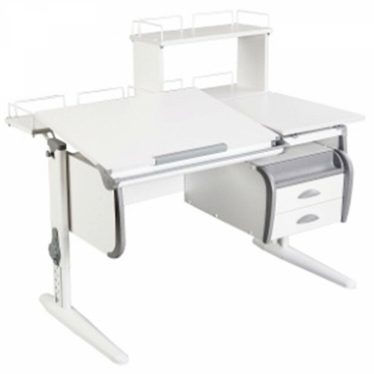 фото Стол ученический регулируемый Дэми 120*55см арт.1/75-40 + Tumba 3 + Polka_z 1/600 + Polka_zz 1/600 сут25+сут15.240+ксо13+тсн01+дэп03,08+сут15.210