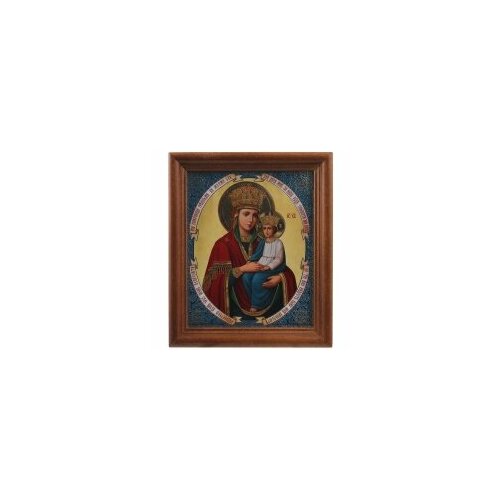 Икона в дер. рамке №1 11*13 двойное тиснение (БМ Споручница грешных 1) #56020 икона на камне богородица споручница грешных