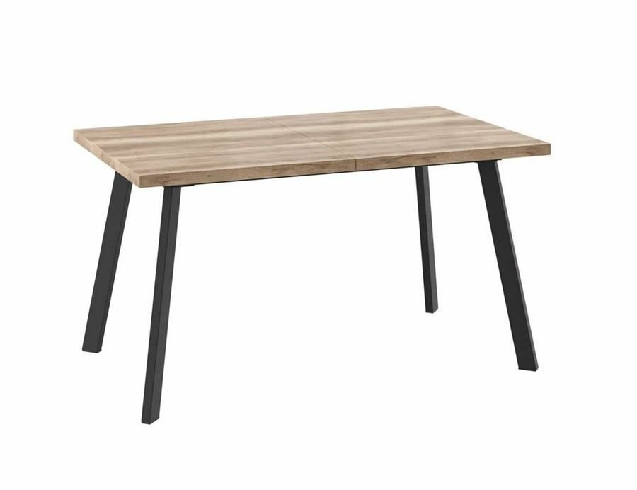 фото Стол раздвижной БОРГ-140(180)х85 Светлое дерево/Чёрный