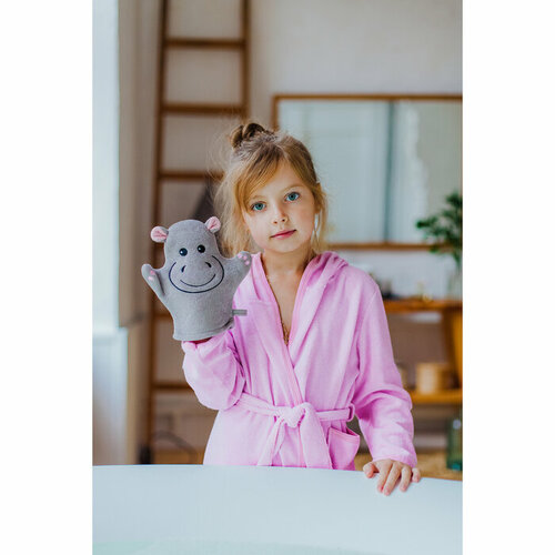 Мочалка-варежка детская для купания Бегемотик 1170₽