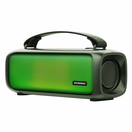 портативная акустика soundmax sm ps5021b синий Беспроводная акустика Soundmax SM-PS5021B Green