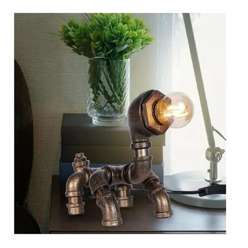 Декоративный металлический светильник 