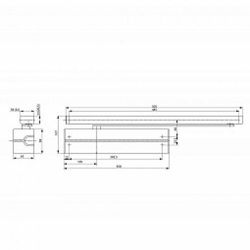 ASSA ABLOY DC347 Доводчик (коричневый) dc120 белый assa abloy дверной доводчик 80 кг