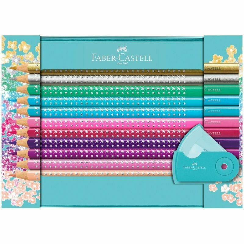 Карадаши Gift set Sparkle, 21 цвет Faber-Castell - фото №5