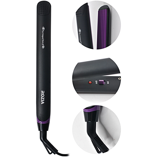 Профессиональная плойка для волос Rozia Выпрямитель для волос Утюжок Щипцы Rozia Уход за волосами Черный 210000₽
