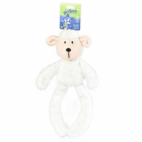 PET STAR игрушка для собак барашек с пищалкой, плюшевая, 24*43.5см dancing cactus toys speak electronic plush toys singing dancer talking novelty funny music luminescent kaktus zabawka gifts