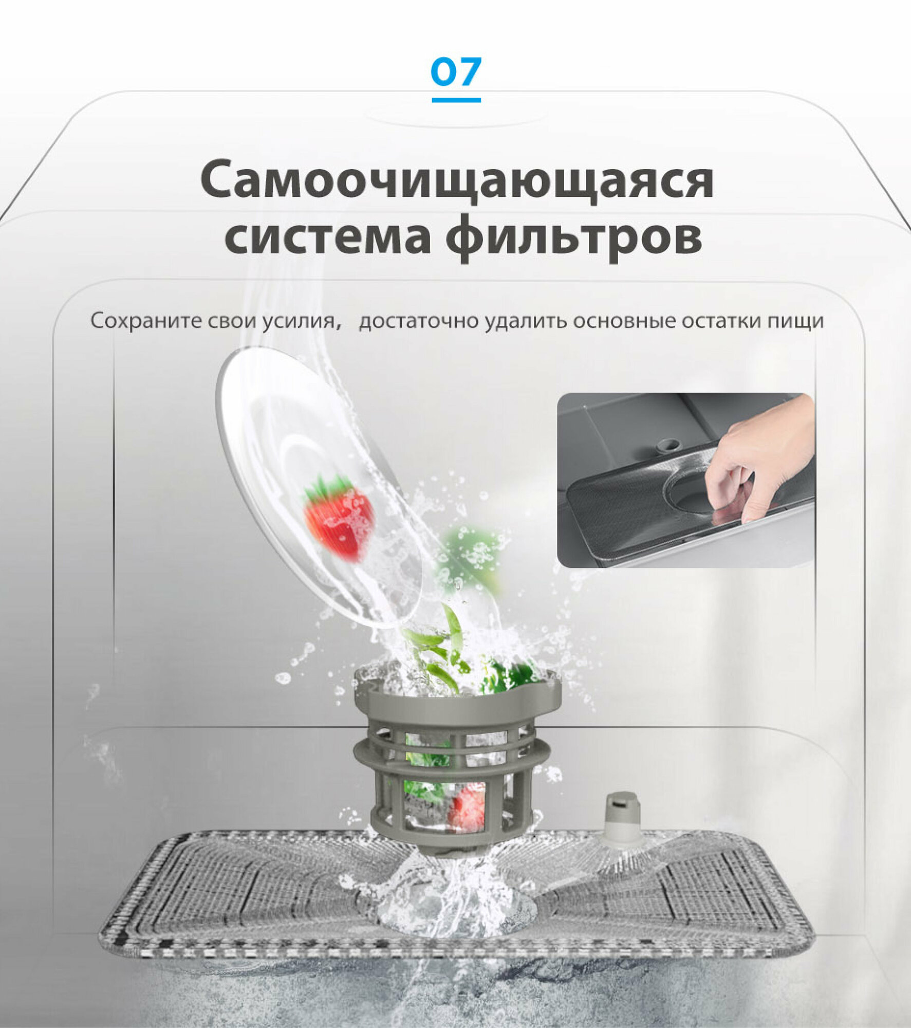 Компактная посудомоечная машина Midea MCFD42900BLMINI-i / MCFD42900GMINI-i / MCFD42900ORMINI-i