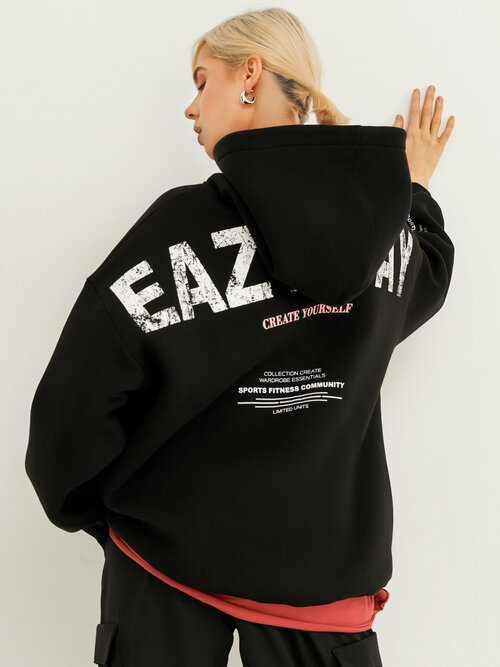 Худи Eazyway, размер M/L, белый, розовый