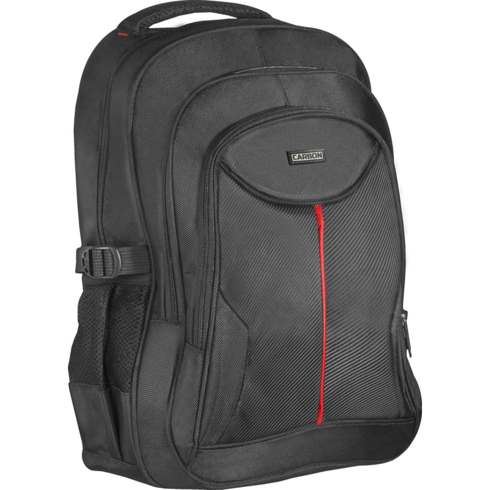 Сумка-рюкзак для ноутбука, органайзер, полиэстер, Carbon 15.6, чёрный, 26077