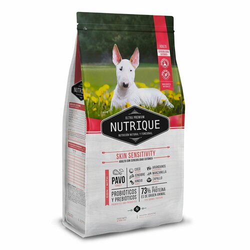 Сухой корм для взрослых собак всех пород Vitalcan Nutrique, с индейкой, ультрапремиум, для чувствительной кожи, 3 кг