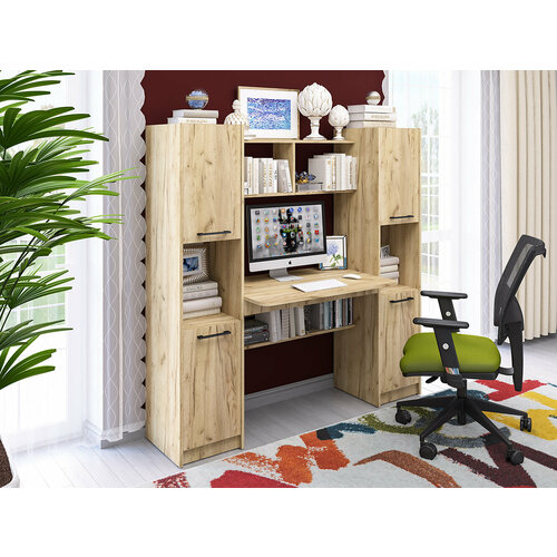 Стол письменный Фронда-5 Крафт золотой без ящиков 12650₽