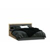 Фото #1 Комплект мебели для спальни Мартина сп. место 160х200 см Графит софт/Дуб крафт