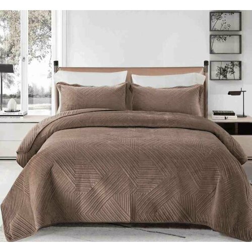 Покрывало велюровое 220Х240 с наволочками 50Х70 «Karina84»