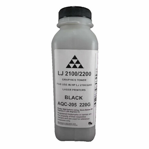 Тонер HP LJ 2100 (фл. 220г) (AQC фас России) {AQC-205} тонер aqc для hp cp 1025 m 175 275 black фл 35г фас россия