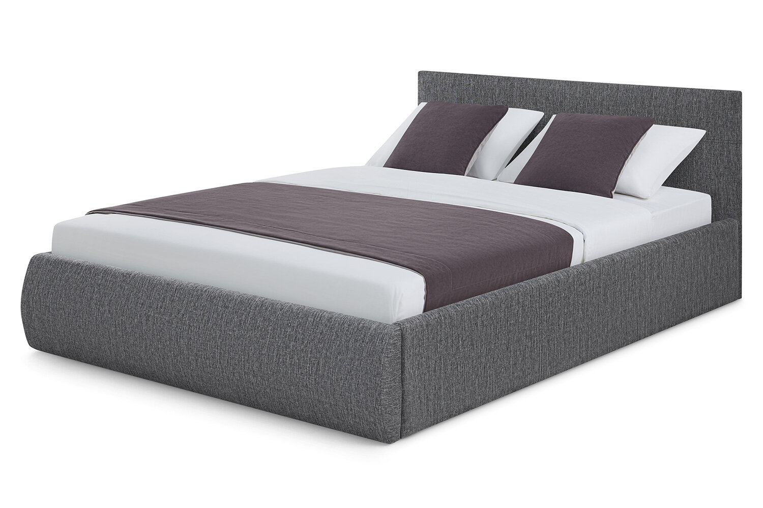 Кровать с подъёмным механизмом Hoff Mila, 140х200 см, цвет темно-серый