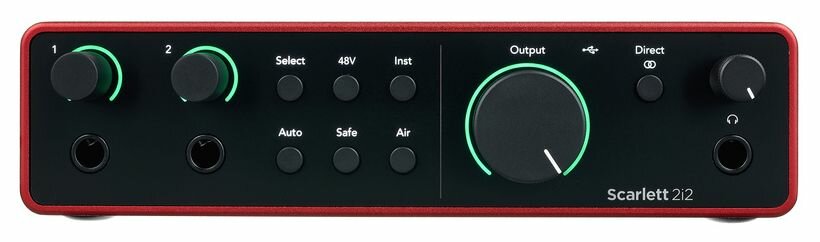 Аудиоинтерфейсы для домашней студии FOCUSRITE Scarlett 2i2 4th Gen