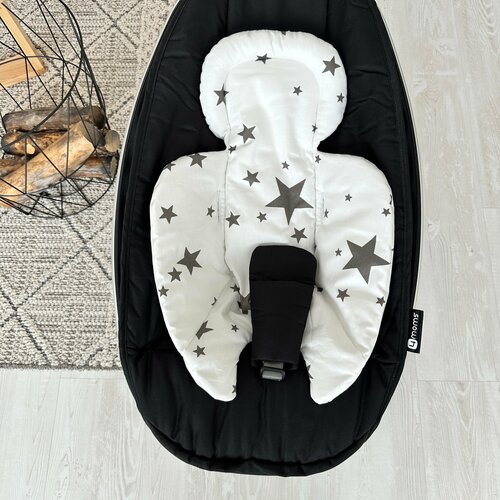 Вкладыш 4moms mamaRoo new для новорожденных, со звездами на белом