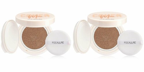 Focallure Тональный крем кушон Longlasting Cushion Foundation тон 02, 12 г, 2 уп.